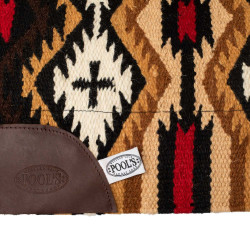 Tapis de selle en feutre de laine de Nouvelle-Zélande 34x36 cm Pool's Marron / beige Tapis de selle en feutre de laine de Nouvelle-Zélande 34x36 cm Pool's Marron / beige