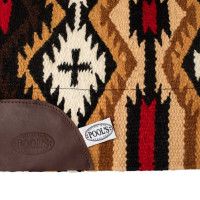 Zadeldek van Nieuw-Zeelandse wolvilt 34x36 cm Pool's Bruin / beige