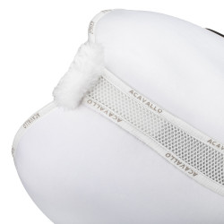 Zadeldoek JS CW-3DS louvre gevormd binnenkant van imitatie-wol Acavallo Wit