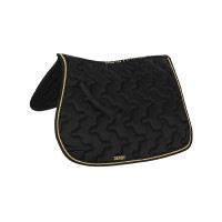 Tapis de selle poney Derby Noir / or / noir Tapis de selle poney Derby Noir / or / noir