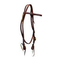 Kopstuk met enkelvoudige lusriem van 5/8" Platinum Pro Huile foncé