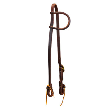 Têtière avec oreille slip et boucle unique de 5/8" Platinum Pro Têtière avec oreille slip et boucle unique de 5/8" Platinum Pro