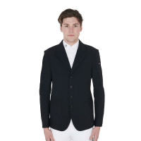 Veste de concours Equestro anatomique homme quatre boutons Noir