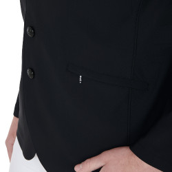 Veste de concours Equestro anatomique homme quatre boutons Noir