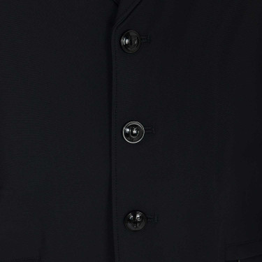 Veste de concours Equestro anatomique homme quatre boutons Noir