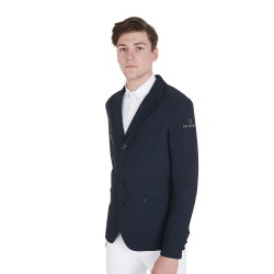 Veste de concours Equestro anatomique homme quatre boutons Marine Bleu marine