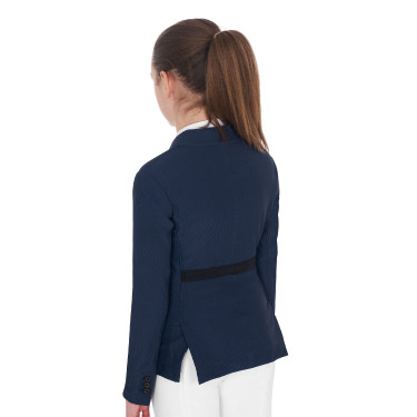 Veste de concours trois boutons fille en mesh Equestro Veste de concours trois boutons fille en mesh Equestro