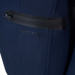 Wedstrijdjas drie knopen meisjes in mesh Equestro Marine Marineblauw