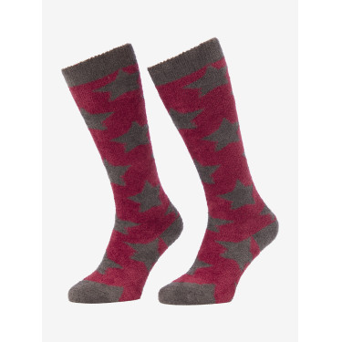 Chaussettes LeMieux Fluffies Sasha Star Ember Chaussettes LeMieux Fluffies Sasha Star Ember