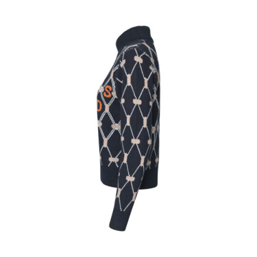 Gebreide trui Kingsland KLVy dames Marine Marineblauw