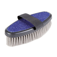 Zachte borstel HKM met strass Blauw
