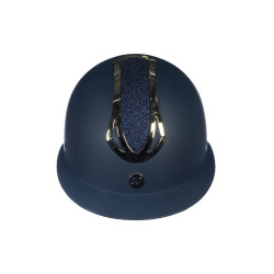 Casque HKM Illusion Bleu foncé / doré Casque HKM Illusion Bleu foncé / doré