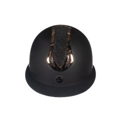 Casque HKM Illusion Noir / or rose