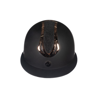 Casque HKM Illusion Noir / or rose