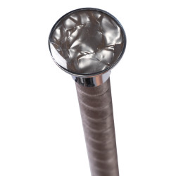 Cravache de dressage HKM Velvet Taupe Marron Cravache de dressage HKM Velvet Taupe Marron