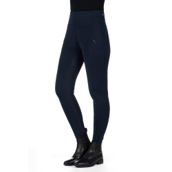 Legging HKM Cosy II Style fond 1/1 en silicone Bleu foncé Legging HKM Cosy II Style fond 1/1 en silicone Bleu foncé