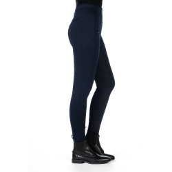 Legging HKM Cosy II Style fond 1/1 en silicone Bleu foncé Legging HKM Cosy II Style fond 1/1 en silicone Bleu foncé