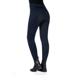 Legging HKM Cosy II Style fond 1/1 en silicone Bleu foncé Legging HKM Cosy II Style fond 1/1 en silicone Bleu foncé