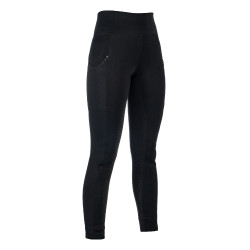 Legging HKM Cosy II Style fond 1/1 en silicone Noir