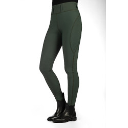 Legging HKM Jil High Waist met siliconen kniestukken Olijfgroen Legging HKM Jil High Waist met siliconen kniestukken Olijfgroen