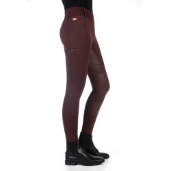 Legging Lauria Garrelli Livigno fond 1/1 en silicone Bordeaux