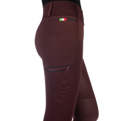 Legging Lauria Garrelli Livigno fond 1/1 en silicone Bordeaux