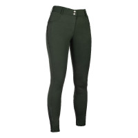Pantalon HKM Ari taille moyenne basanes en silicone Vert olive