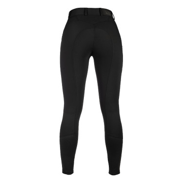 Broek HKM Ari middelhoge taille met siliconen kniestukken Zwart