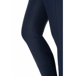 Pantalon HKM Ari taille moyenne fond 1/1 en silicone Bleu foncé