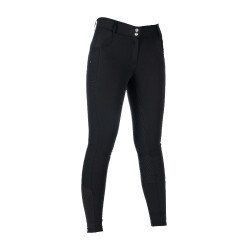 Broek HKM Ari middelhoge taille volledig siliconen zitvlak Zwart