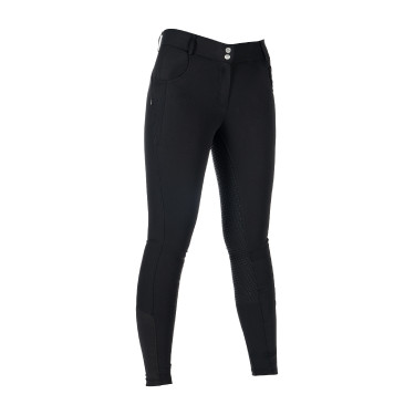 Broek HKM Ari middelhoge taille volledig siliconen zitvlak Zwart