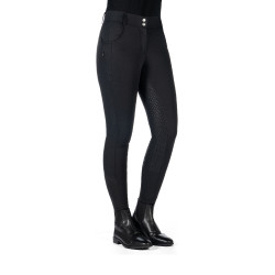 Broek HKM Ari middelhoge taille volledig siliconen zitvlak Zwart