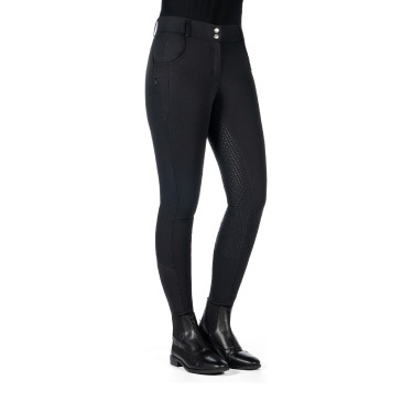 Broek HKM Ari middelhoge taille volledig siliconen zitvlak Zwart