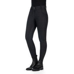 Broek HKM Ari middelhoge taille volledig siliconen zitvlak Zwart
