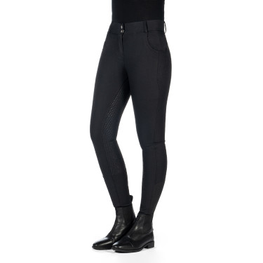 Broek HKM Ari middelhoge taille volledig siliconen zitvlak Zwart