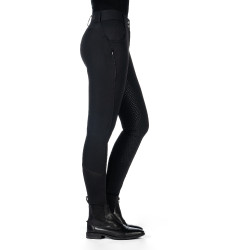 Broek HKM Ari middelhoge taille volledig siliconen zitvlak Zwart