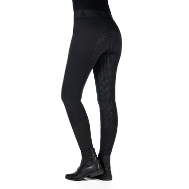 Broek HKM Ari middelhoge taille volledig siliconen zitvlak Zwart