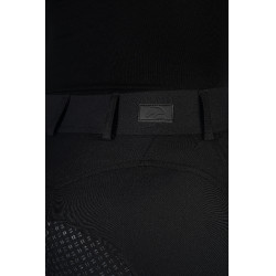 Pantalon HKM Ari taille moyenne fond 1/1 en silicone Noir