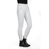 Pantalon HKM Lia taille haute fond 1/1 en silicone Blanc Pantalon HKM Lia taille haute fond 1/1 en silicone Blanc