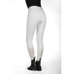 HKM Lia hoge taille broek met volledig siliconen zitvlak Wit HKM Lia hoge taille broek met volledig siliconen zitvlak Wit