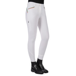 Pantalon Lauria Garrelli Livigno Sportive fond 1/1 en silicone Blanc