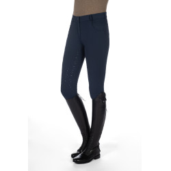 Pantalon chauffant HKM Comfort Style 1/1 en silicicone Bleu foncé Pantalon chauffant HKM Comfort Style 1/1 en silicicone Bleu foncé