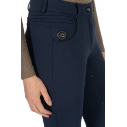 Pantalon chauffant HKM Comfort Style 1/1 en silicicone Bleu foncé Pantalon chauffant HKM Comfort Style 1/1 en silicicone Bleu foncé
