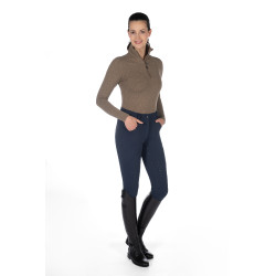 Pantalon chauffant HKM Comfort Style 1/1 en silicicone Bleu foncé Pantalon chauffant HKM Comfort Style 1/1 en silicicone Bleu foncé