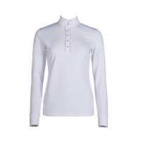 Polo de concours HKM Emilia Blanc Polo de concours HKM Emilia Blanc