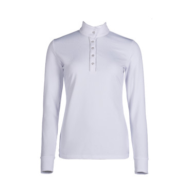 Polo de concours HKM Emilia Blanc
