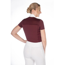 Polo de concours HKM Virginia manches courtes Bordeaux Polo de concours HKM Virginia manches courtes Bordeaux