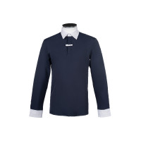 Polo de concours homme HKM Davie Bleu foncé Polo de concours homme HKM Davie Bleu foncé