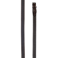 Rênes en cuir HKM revêtement en caoutchouc Sophie Noir