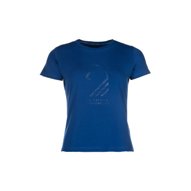 T-Shirt Lauria Garrelli Livigno Paardenhoofd Blauw T-Shirt Lauria Garrelli Livigno Paardenhoofd Blauw